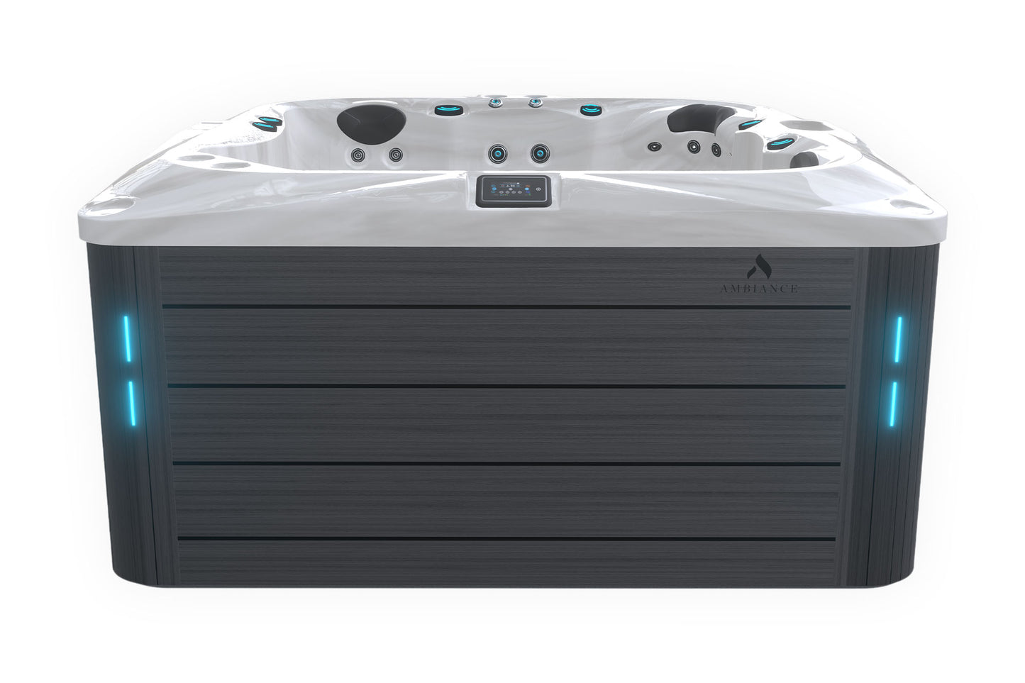 Close-up of Thermēa L523 spa jets, designed for targeted hydrotherapy