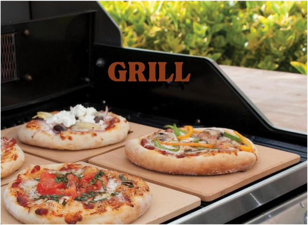 14"  Cordierite Pizza Stone – Includes Free Pizza Cutter