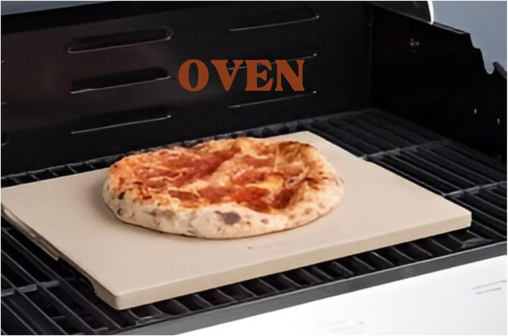 14"  Cordierite Pizza Stone – Includes Free Pizza Cutter