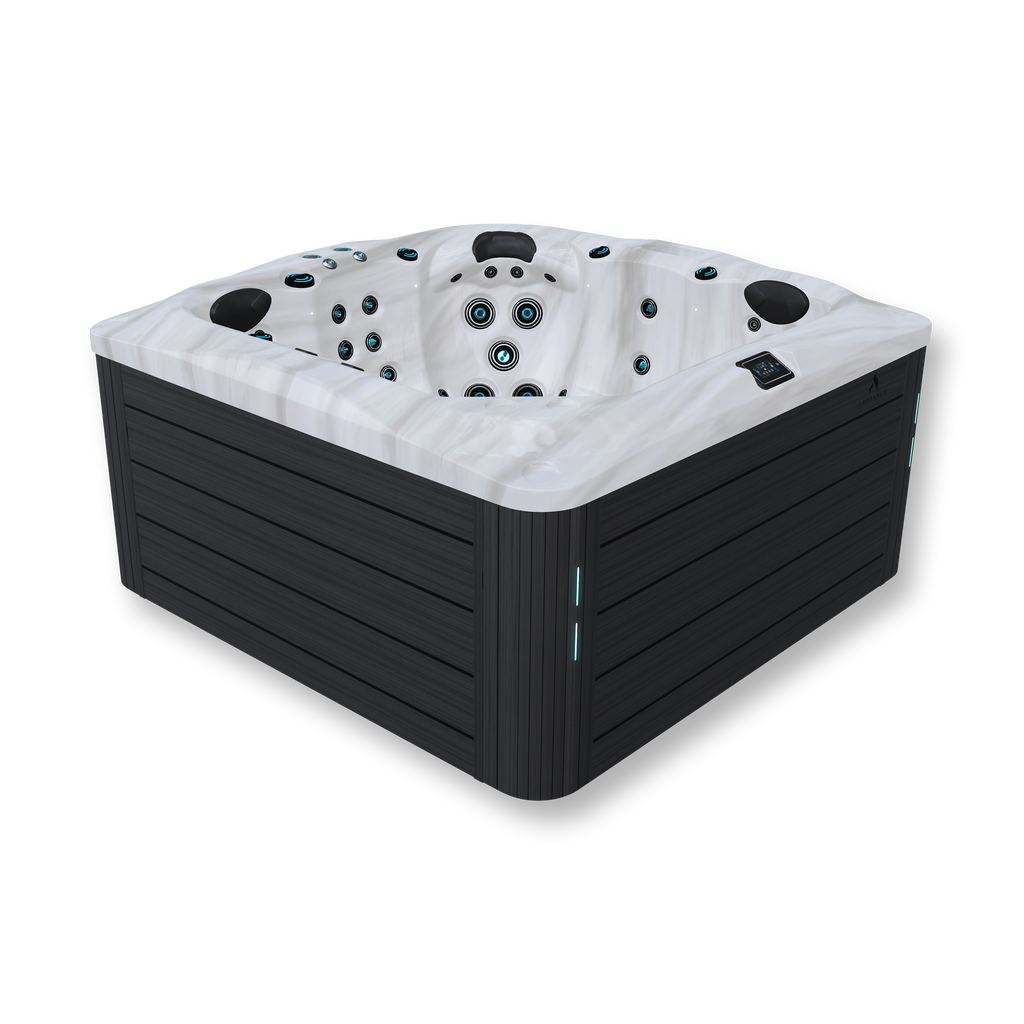 close-up of Thermēa L523 spa jets, designed for targeted hydrotherapy.