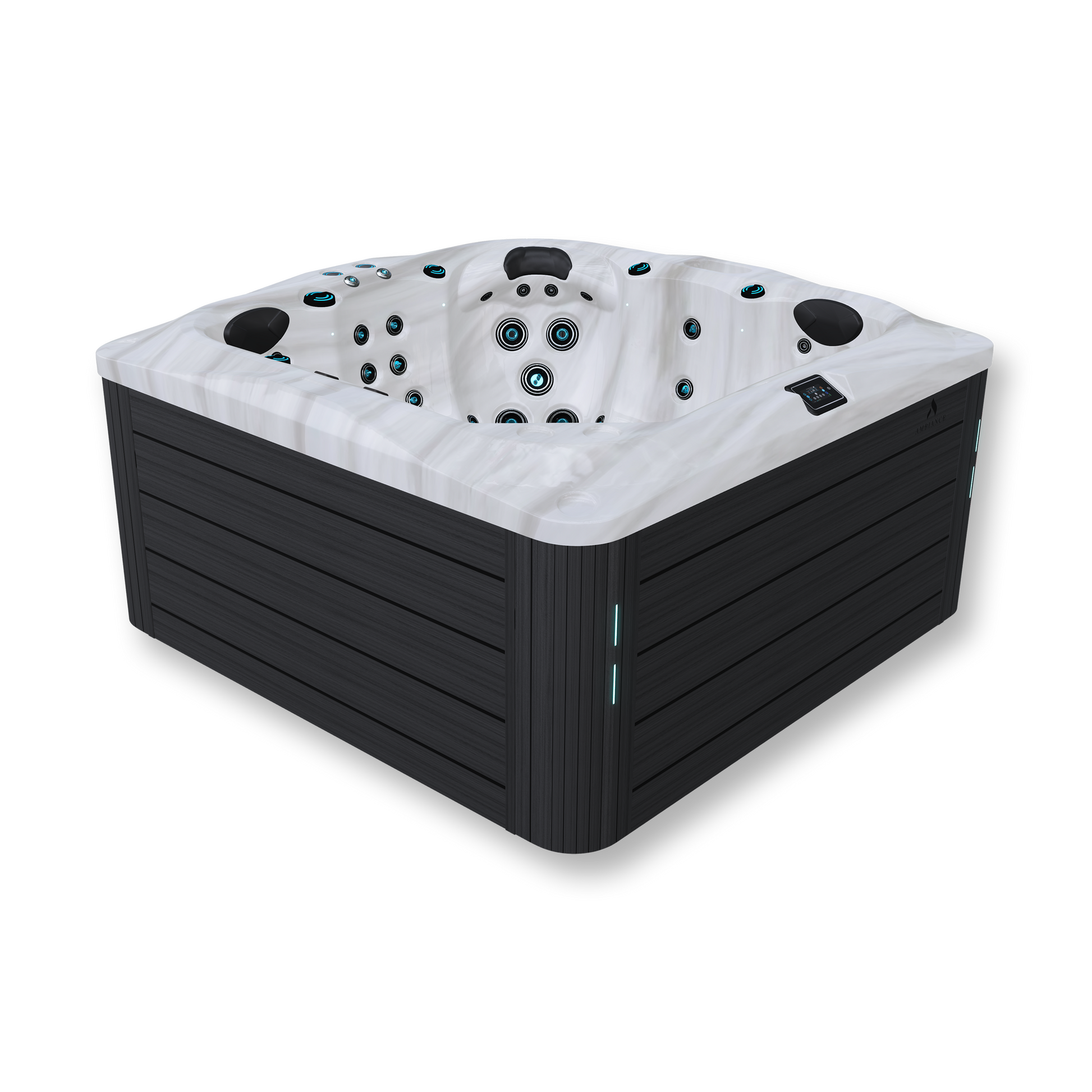 close-up of Thermēa L523 spa jets, designed for targeted hydrotherapy.