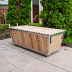 Polar Plunge cold therapy tub setup on patio, perfect for wellness and recovery